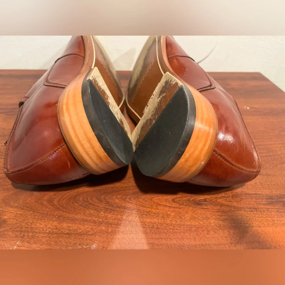 Stacy Adams Men's Brown Leather Dress Shoes size 11.5 M - Picture 8 of 10